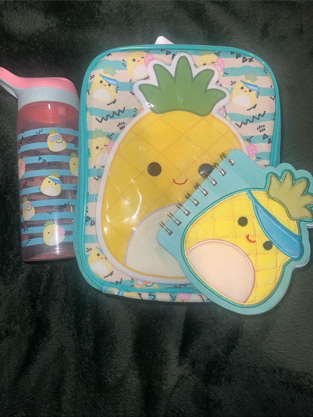 SQUISHMALLOWS pineapple lunch box set